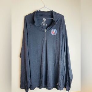 47 hockey hall of fame quarter zip long sleeve shirt size XXL